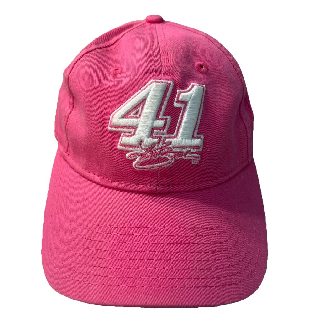 Women's Pink NASCAR Kurt Busch #41‎ New Era Baseball Cap Adjustable